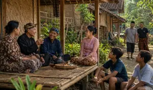 Ilustrasi - Cara orang Sunda memandang hidup atau filosofi hidup orang Sunda sebenarnya tidak rumit, tidak tinggi dan tidak muluk (Sumber : AI chatGPT)