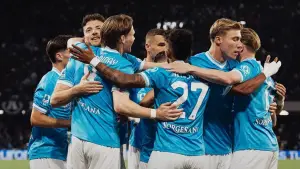 Selebrasi para pemain Napoli setelah cetak gol ke gawang Cremonese (Sumber: Instagram/@officialsscnapoli)