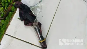Pecahan bom molotov yang digunakan kelompok penyerangan warga Benteng Kutajaya cicurug (Sumber: dok warga)