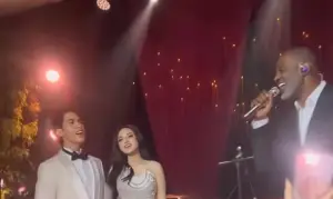 Brian McKnight Tampil Bawakan Lagu Romantis di Pernikahan El Rumi–Syifa Hadju (Sumber : Tiktok/@mooneli2)