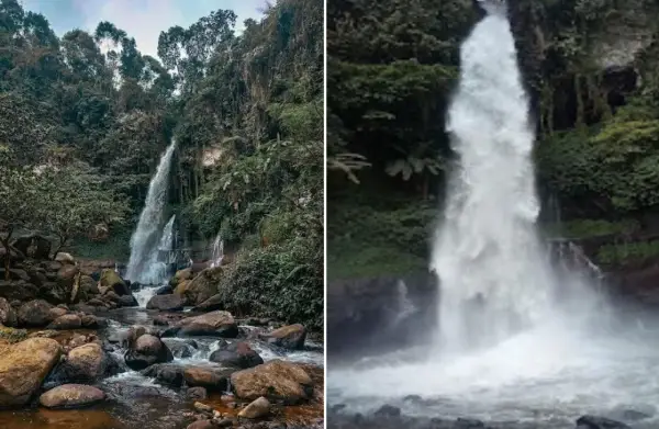 Curug Orok yang menjadi destinasi wisata favorit di Garut terutama untuk yang suka berpetualang (Sumber : Gmaps)