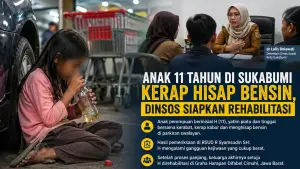 Ilustrasi anak 11 tahun di Kota Sukabumi penghisap bensin segera direhabilitasi. (Sumber: Ilustrasi AI)