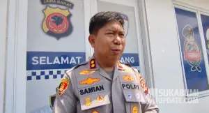 Kapolres Sukabumi AKBP Samian membeberkan peran serta konstruksi perkara yang menjerat Anwar Satibi, Ayah kandung Nizam. (Sumber Foto: SU/Ibnu)