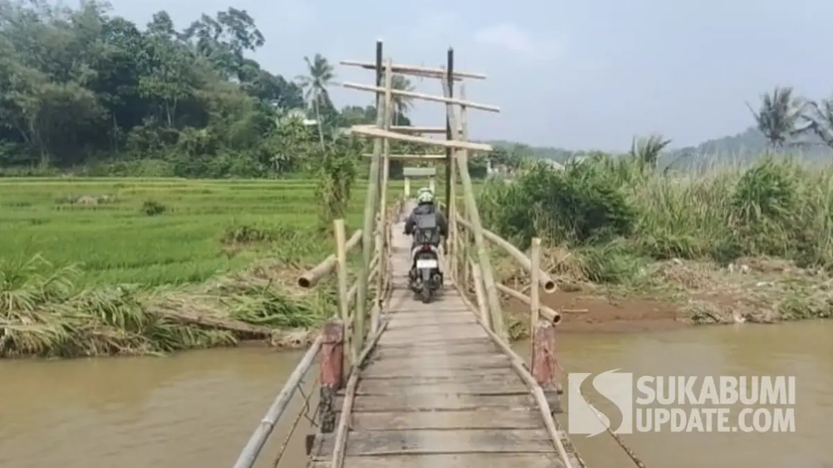 Hubungkan Cireunghas-Gegerbitung, Jembatan Caringin Rusak Bertahun-tahun