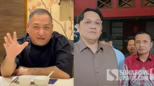 Kuasa hukum Lisnawati, Krisna Mukti (kiri), respons rencana praperadilan Anwar Satibi terkait kasus kematian Nizam. (Sumber Foto: IG/Dok.SU)