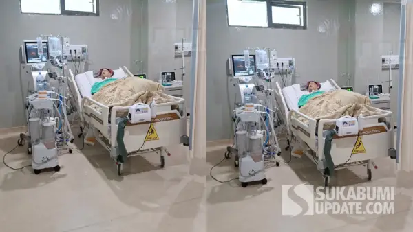 Hj. Yani Jatnika Wijayani Marwan bin H. Achyar dalam penanganan intensif dokter di RS Hermina Sukabumi | Foto : Sukabumiupdate/Irfan Aziz