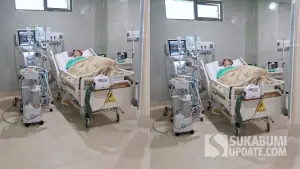 Hj. Yani Jatnika Wijayani Marwan bin H. Achyar dalam penanganan intensif dokter di RS Hermina Sukabumi | Foto : Sukabumiupdate/Irfan Aziz
