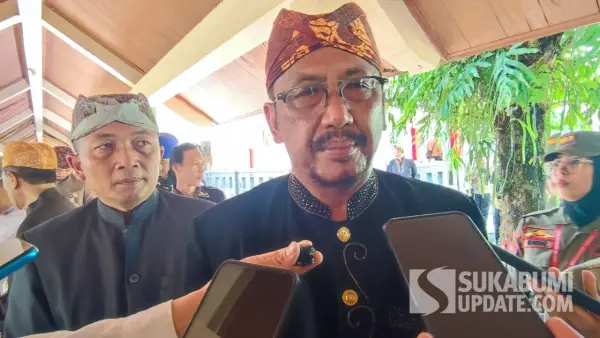 Bupati Sukabumi, Asep Japar, usai kegiatan Hardiknas, Sabtu (2/5/2026) | Foto : Ibnu Sanubari