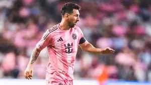 Aksi Lionel Messi saat membela Inter Miami menghadapi Orlando City (Sumber: Instagram/@intermiamicf)