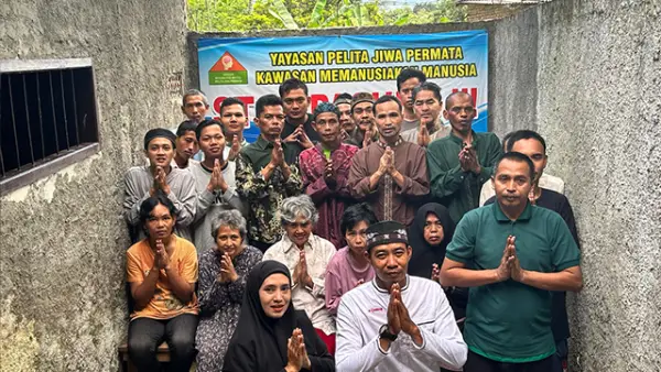 Teman-teman dari Yayasan Rehabilitasi Mental Pelita Jiwa Permata. (Sumber : Istimewa.).