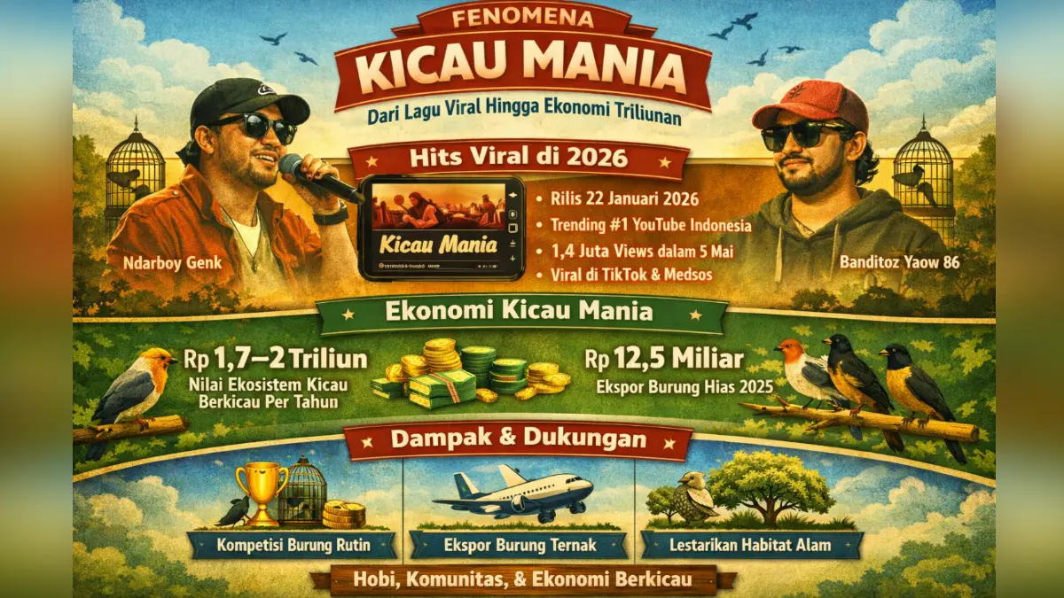 Kicau Mania, Dari Lagu Viral Hingga Ekonomi Triliunan Rupiah Setiap Tahun untuk Indonesia