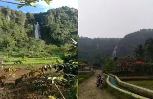 Curug Kubang Ciliunggunung menjadi salah satu destinasi wisata alam yang masih tersembunyi di wilayah Cianjur Selatan (Sumber : Gmaps)