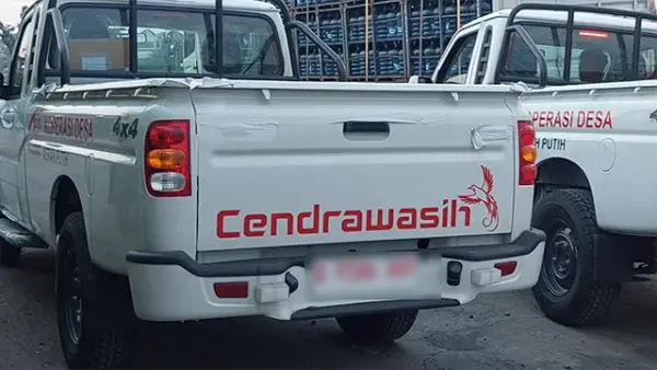 Ilustrasi - Mobil Mahindra 4x4 yang diperuntukan bagi Koperasi Merah Putih. (Sumber : Tiktok /@arisfarm0).