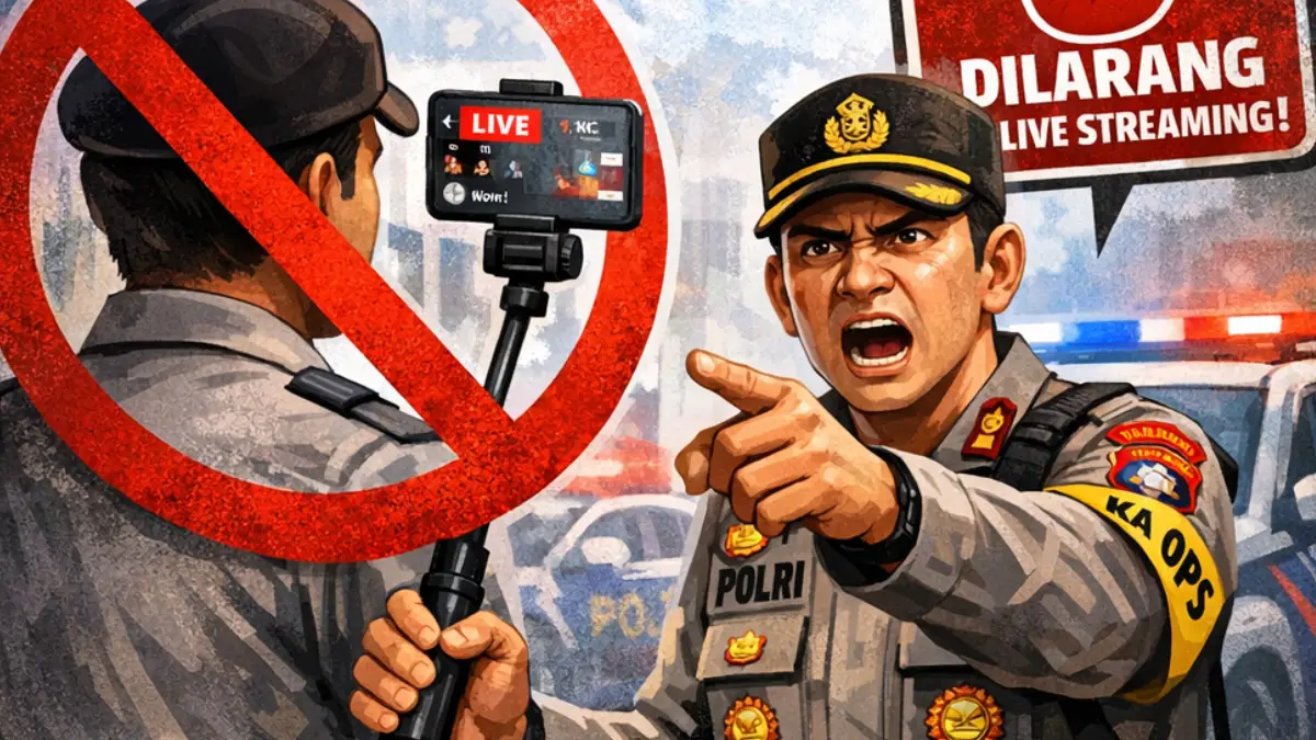 Fokus pada Tugas, Polri Larang Polisi Live Streaming Saat Bertugas
