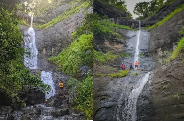 Curug Nini Torek, salah satu air terjun eksotis yang masih tersembunyi di Selatan Sukabumi (Sumber : YouTube/Aruj Channel)