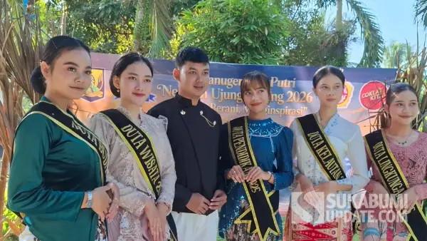 Para finalis Putra Putri Nelayan Ujunggenteng 2026 | Foto : Ragil Gilang