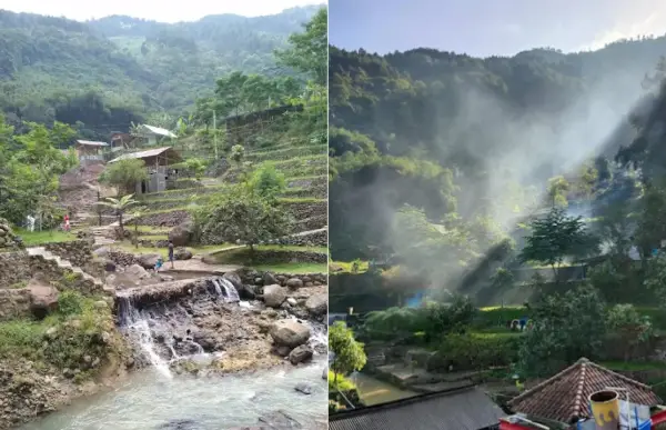 Lembah Curugan Gunung Putri, salah satu destinasi wisata alam yang ada di daerah Cililin, Bandung Barat (Sumber : Gmaps)