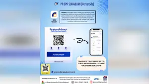 Melalui SIMPEN, masyarakat kini dapat melakukan pendaftaran produk layanan BPR Sukabumi secara lebih praktis hanya melalui gawai. (Sumber: dok BPR Sukabumi)