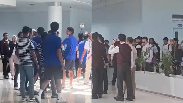 Oknum Suporter Teriaki Pemain Persib di Bandara. (Sumber : TikTok @badriirawanpaputu3)