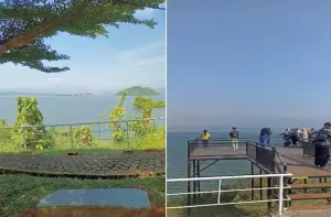 Waduk Jatigede, salah satu destinasi wisata murah meriah yang ada di Sumedang (Sumber : Gmaps)