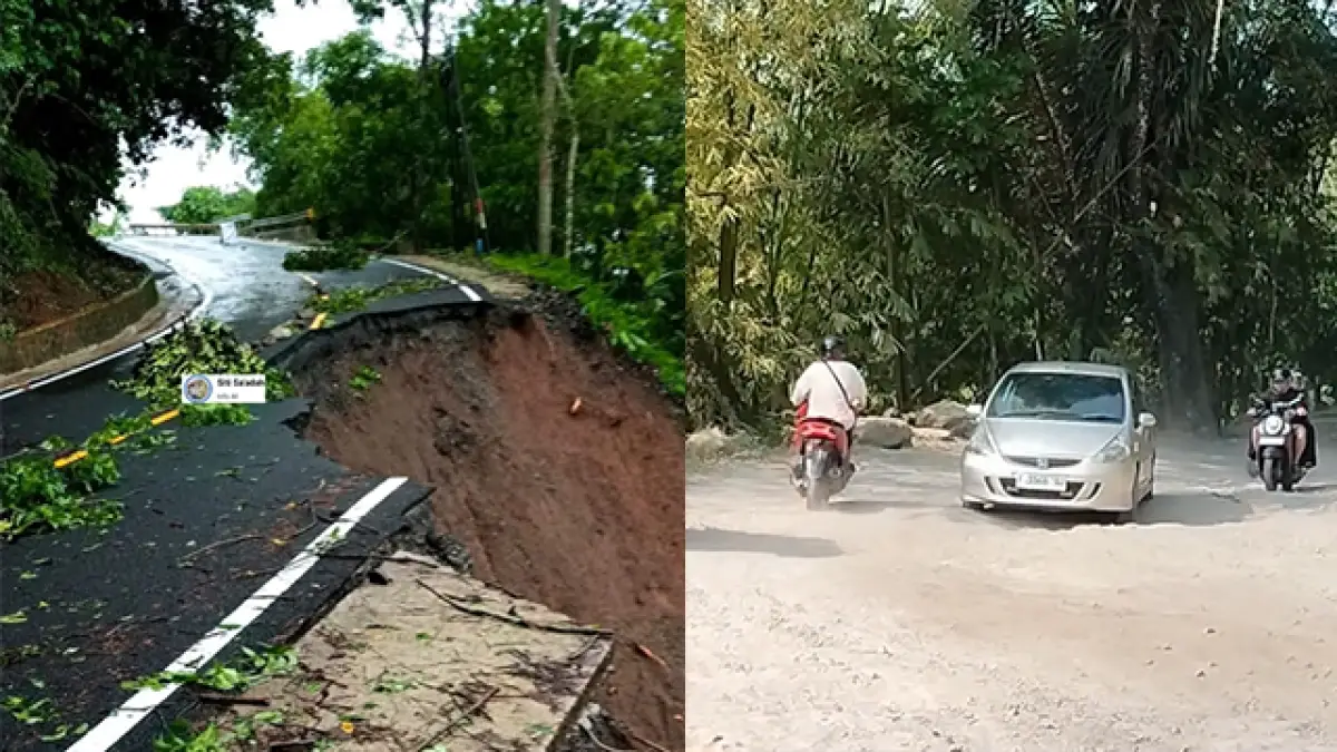 Jalan Kiaradua–Jampangkulon Belum Diperbaiki Pascalongsor, Warga Minta Penanganan Permanen