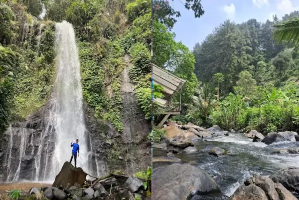 Curug 72, salah satu destinasi wisata alam yang memiliki air terjun cantik di perbatasan Sukabumi-Bogor (Sumber : Gmaps)