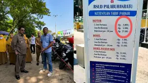 Bupati Sukabumi Asep Japar saat sidak parkir di kawasan RSUD Palabuhanratu | Foto : Istimewa