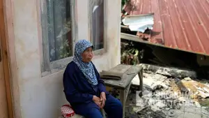 Ikah Atikah (73). warga di Kampung Ciapuh Pasir, Desa Sukaresmi, Kecamatan Cisaat, Kabupaten Sukabumi (Sumber : SU/Turangga Anom).