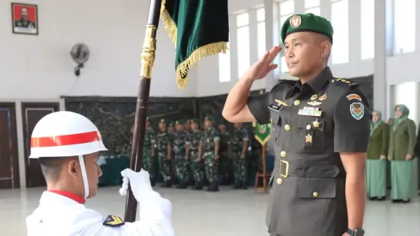 Komandan Kodim 0607 Kota Sukabumi resmi berganti, kini dijabat Letkol Inf Beny Syafri. (Sumber Foto: Dok. Kodim)