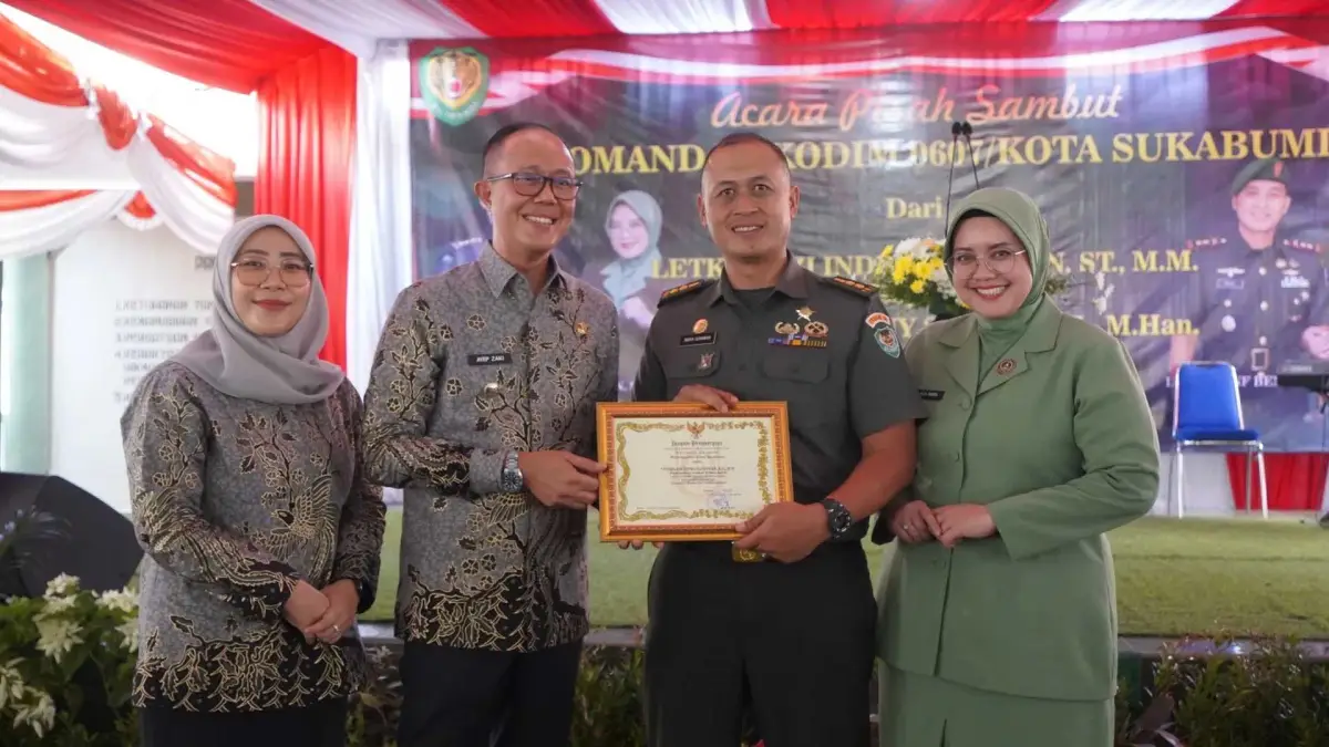 Pisah Sambut Dandim 0607 Sukabumi, Ayep Zaki Ajak Forkopimda Perkuat Persatuan