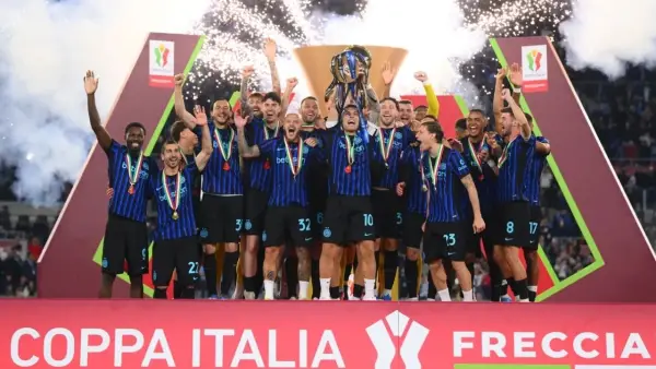 Selebrasi Inter Milan setelah berhasil menjuarai Coppa Italia (Sumber: web/inter.it)