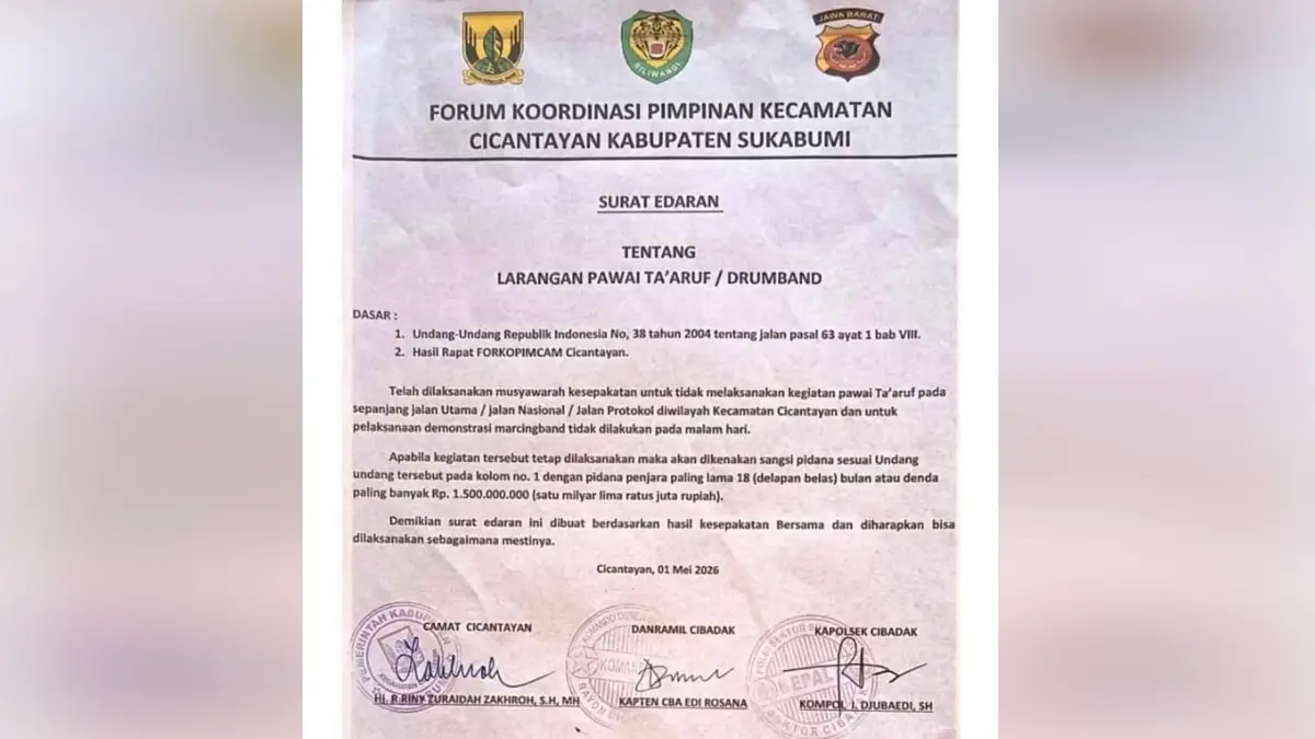 Diprotes Warganet, Kapolsek Buka Ruang Klarifikasi Soal Larangan Pawai Samen di Jalan Raya