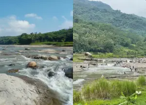 Sungai Cipamingkis, salah satu destinasi wisata alam murah meriah yang bisa jadi alternatif tempat menghabiskan waktu libur akhir pekan (Sumber : Gmaps)