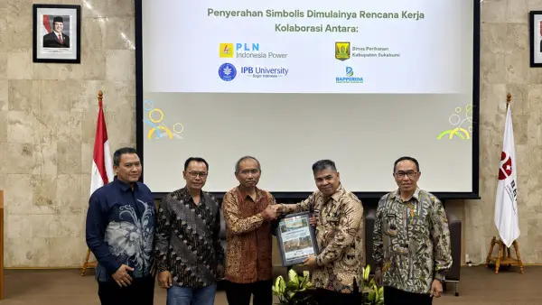 Management PT PLN Indonesia Power UBP Jabar 2 Pelabuhan Ratu hadir bersama unsur BRIN, Pemprov Jaba, Pemkab Sukabumi, perguruan tinggi, serta berbagai pelaku dunia usaha | Foto : dok. PLN