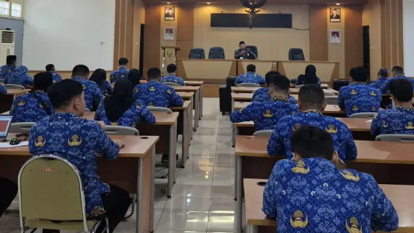 Pengajian Majelis Taklim Aparatur Badan Perencanaan, Penelitian, dan Pengembangan Daerah (Bapperida) Kabupaten Sukabumi bertempat di Bale Pangripta, Senin (18/5/2026) | Foto : dok.bapperida