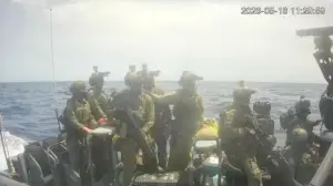 2 Jurnalis Republika dan sejumlah relawan Indonesia ditangkap tentara Israel saat pelayaran misi kemanusiaan Global Sumud Flotilla 2026. (Sumber Foto: globalsumudflotilla.or)