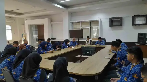 DPMPTSP Kabupaten Sukabumi melaksanakan kegiatan pengajian Majelis Talim Aparatur (MTA). (Sumber Foto: Dok. DPMPTSP Kab. Sukabumi)