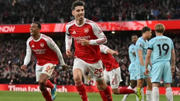 Selebrasi Kai Havertz saat menghadapi Burnley di Liga Inggris (Sumber: web/en.as.com)