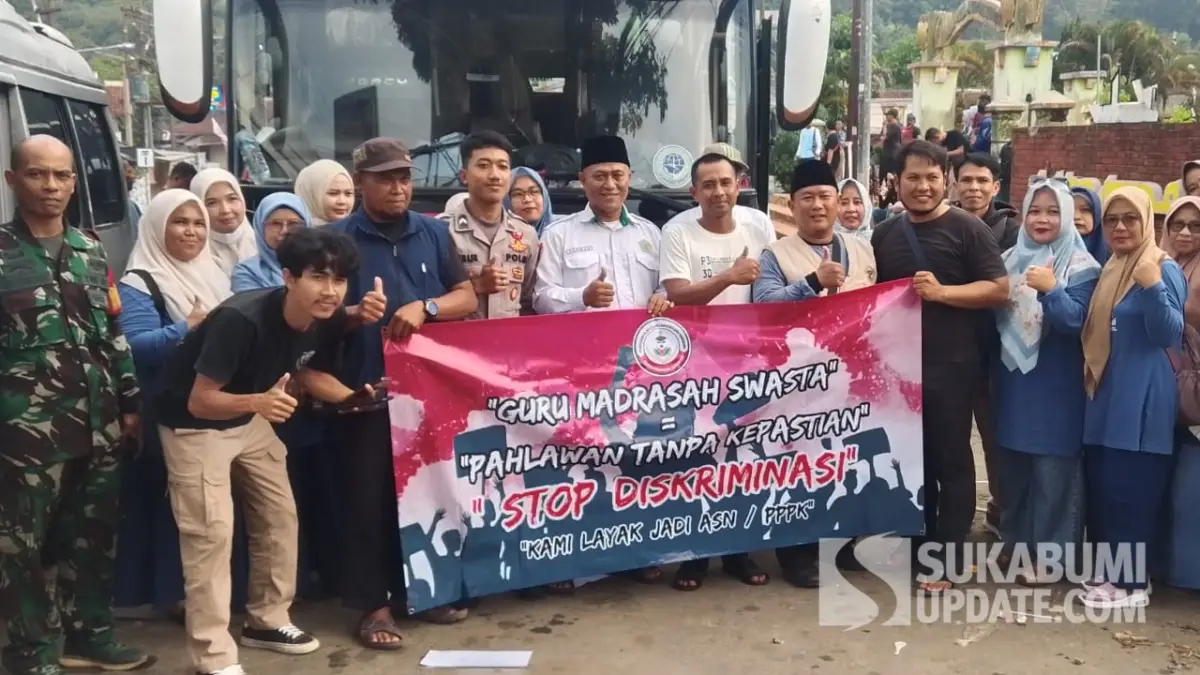 Guru Madrasah Swasta Sukabumi Kembali Aksi ke Jakarta, Desak Revisi UU ASN