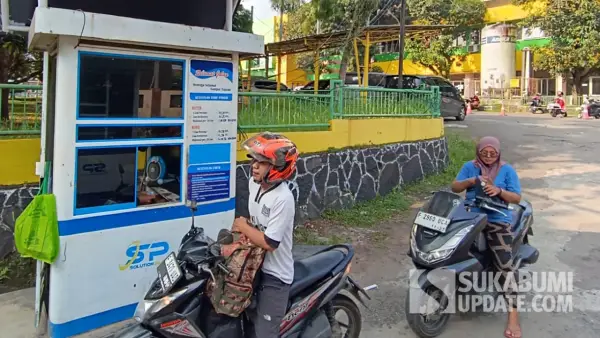Gate parkir di RSUD Palabuhanratu Sukabumi. (Sumber: SU/Ilyas Supendi)