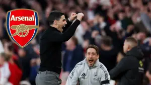 Selebrasi Mikel Arteta saat memimpin Arsenal di Liga Inggris (Sumber: web/en.as.com)
