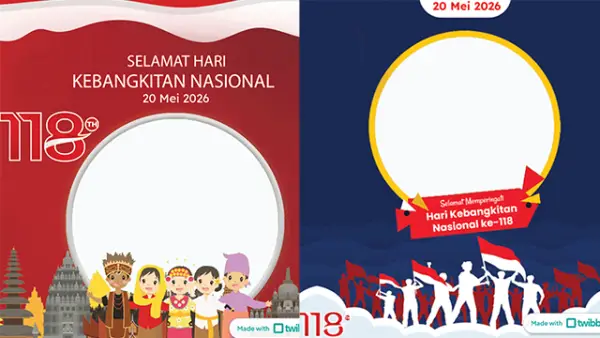 Twibbon Hari Kebangkitan Nasional 2026. (Sumber : twibbonize.com).