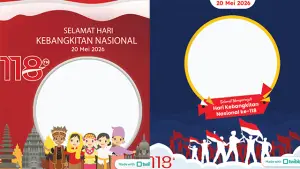 Twibbon Hari Kebangkitan Nasional 2026. (Sumber : twibbonize.com).