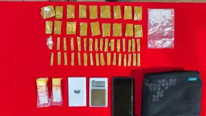 Barang bukti sabu yang berhasil diamankan polisi dari dua tersangka. (Sumber: Istimewa)