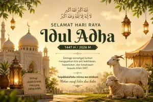 Ilustrasi - Kumpulan ucapan hari raya Idul Adha yang sangat cocok untuk caption media sosial dan dibagikan kepada keluarga, teman atau sahabat. (Sumber : AI chatGPT)