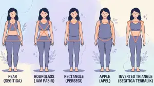 Jenis Bentuk Tubuh. (Sumber Foto: Ilustrasi/AI)