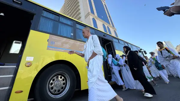 Jelang fase puncak haji Armuzna, Kemenhaj umumkan layanan Bus Shalawat dihentikan 22 Mei, beroperasi kembali 31 Mei. (Sumber Foto: Dok. Kemenhaj)
