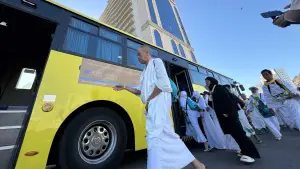 Jelang fase puncak haji Armuzna, Kemenhaj umumkan layanan Bus Shalawat dihentikan 22 Mei, beroperasi kembali 31 Mei. (Sumber Foto: Dok. Kemenhaj)