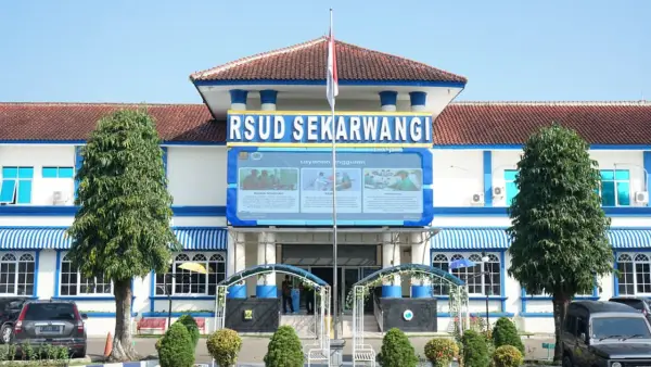 Tampak depan RSUD Sekarwangi, Cibadak, Kabupaten Sukabumi. (Sumber: Istimewa)