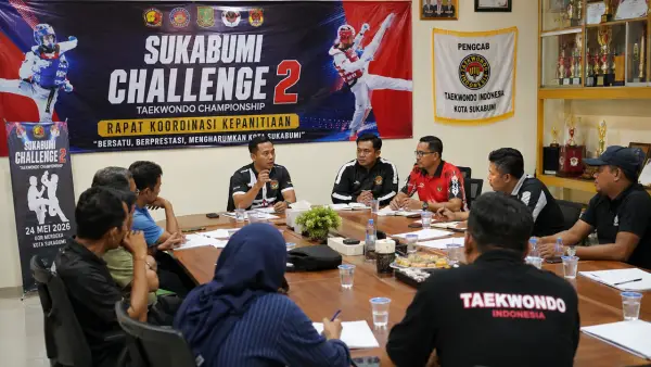 Rapat persiapan gelaran Sukabumi Challenge 2 di Kota Sukabumi. (Sumber: Ilustrasi AI)